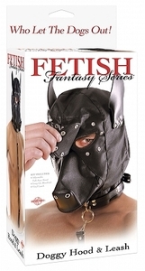 Fetish Fantasy Doggie Hood and Leash