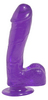 Basix 7.5in Purple Dong W/Suction Cup
