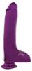 Basix 8in Dong W/Suction Purple