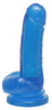 Basix 8in Suction Cup Dong Blue