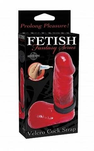 Fetish Fantasy Velcro Cock Strap Black
