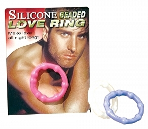 Silicone Beaded Love Ring Purple