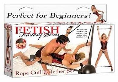 Fetish Fantasy Rope Cuff and Tether Set