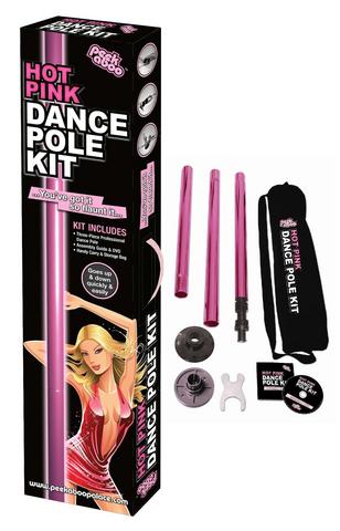 Peekaboo Hot Pink Dance Pole Kit