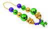 Jumbo Mardi Gras Beads W/Gold Mask