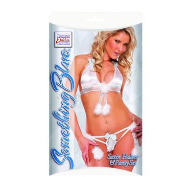 Something Blue Satin Hlt and Panty Set
