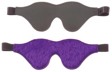 Blindfold Purple W Black Fur