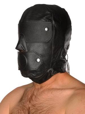 Slave Mask W/ Gag Blindfold