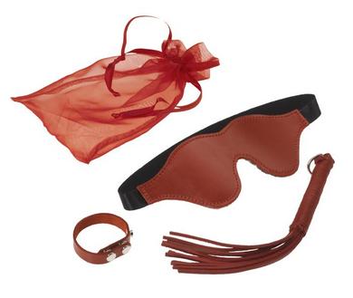 Red Rendezvous Leather Gift Bag