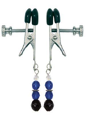 Adj Clamp W/ Blue Beads