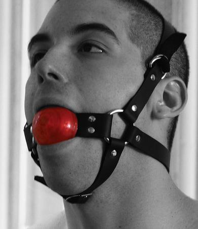 Full Head 1-1/2in Red Ball Gag