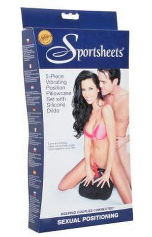 5 Pc Vibrating Pillowcase W/ Silicone Dildo