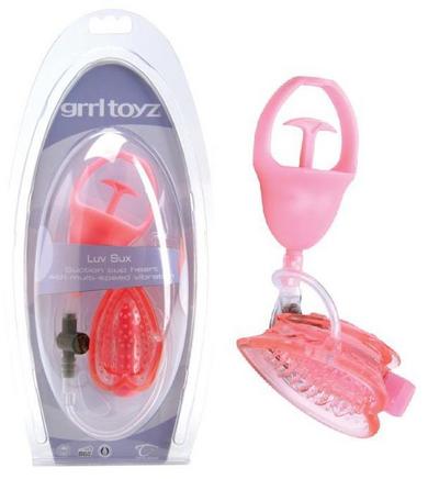 Grrl Toyz Luv Sux Suction Cup Heart Vibe