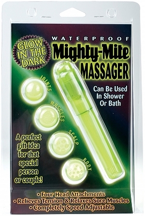 Mighty-Mite Waterproof Massager -Glow