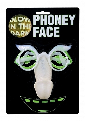 Glow in dark pecker nose glasses