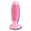 Butt Candy Ribbed Butt Plug - Pink