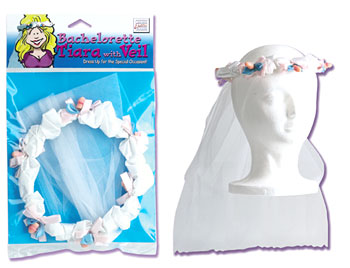 Bachelorette Tiara W/Veil