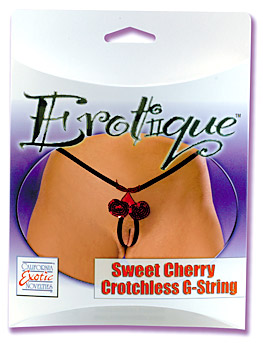 SE4056-30 Crotchless G-String Panty - Sweet Cherry