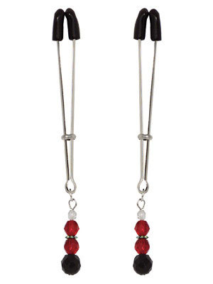 Adjustable Beaded Clamp Red