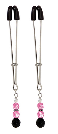 Adjustable Beaded Clamp Pink